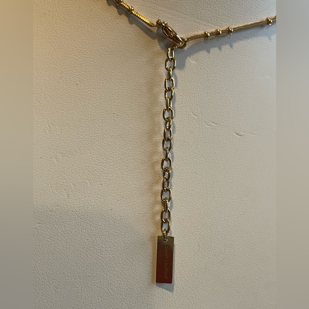 Saint Laurent Heart & Horseshoe Necklace - Picture 2 of 5